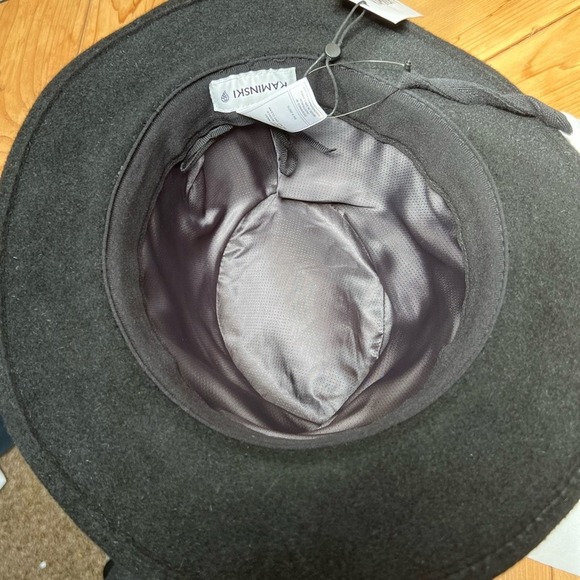 NWT Helen Kaminski Black/Chestnut Roman Fur Felt Hat - Picture 5 of 9